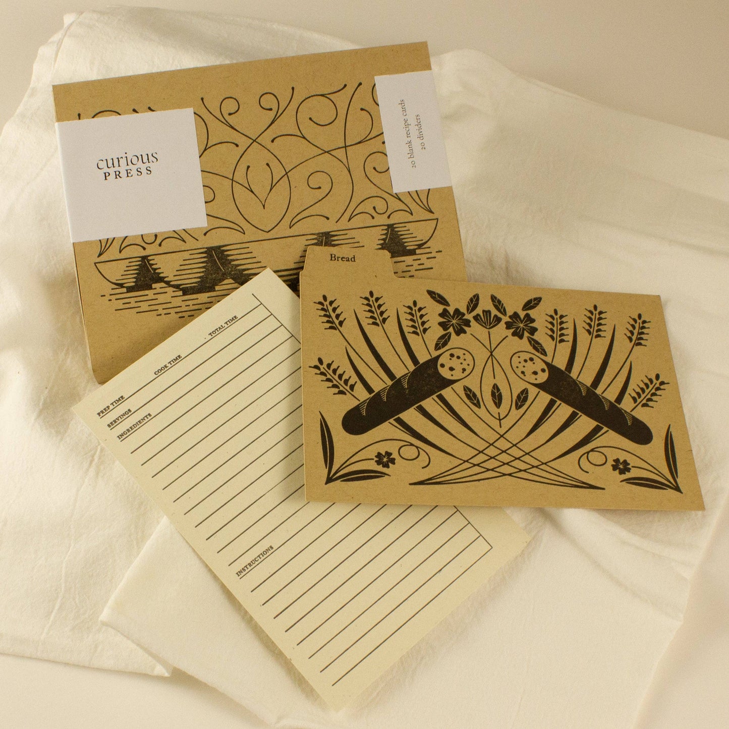 Recipe Cards Dividers: Kraft