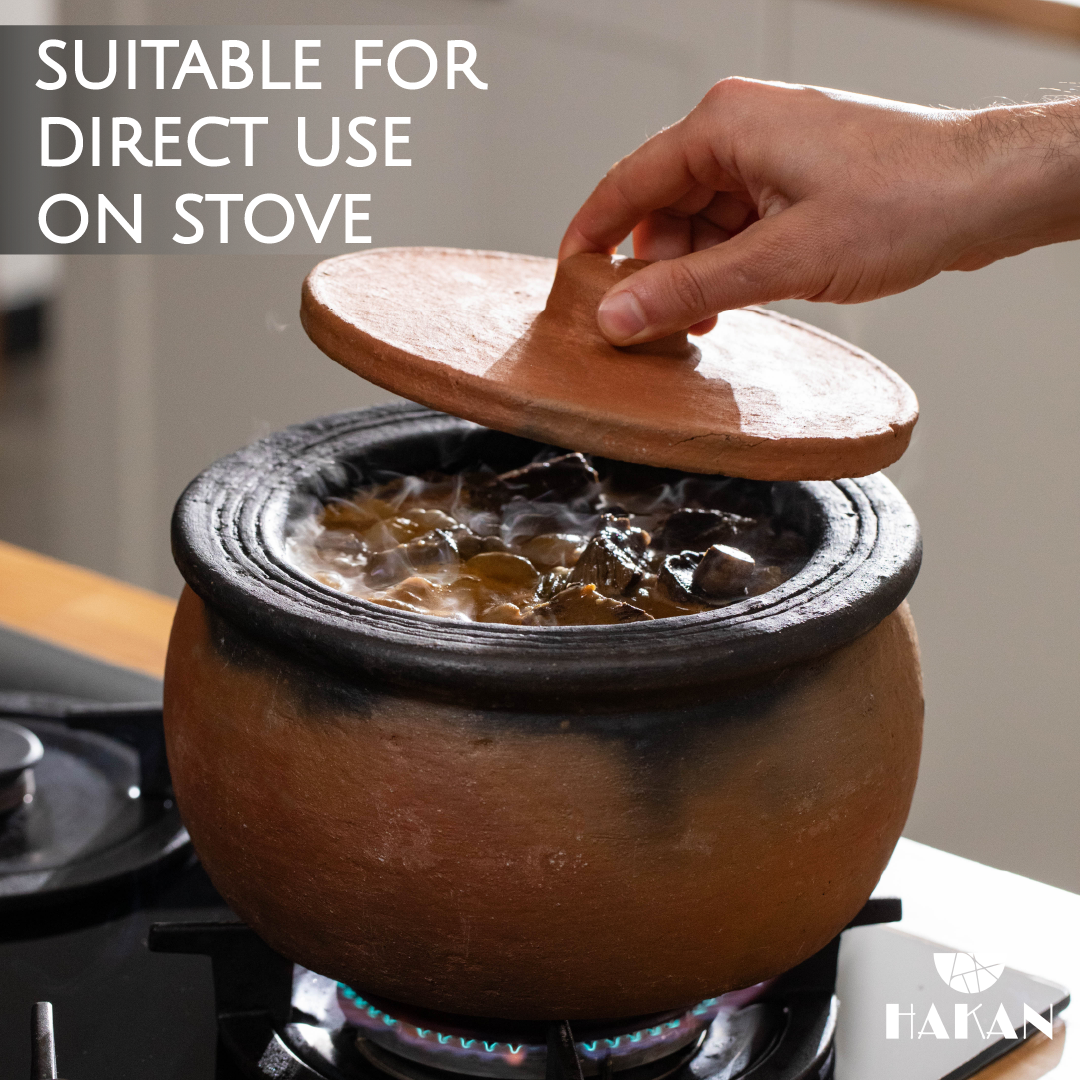 Jumbo Lidded Clay Cooking Pot