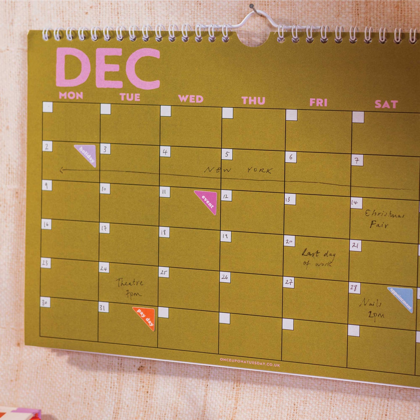 Good Tuesday - Undated Monthly Calendar