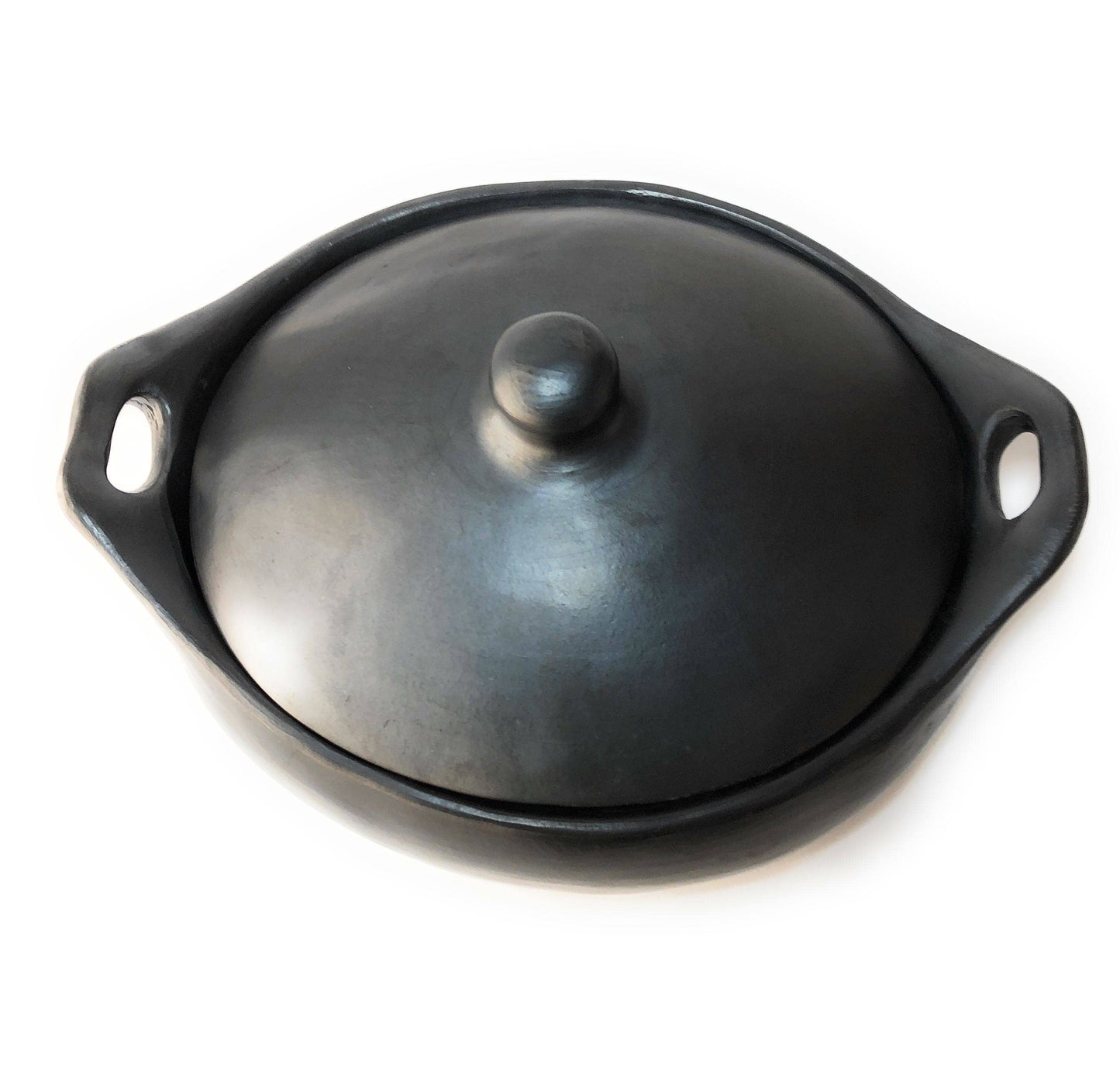 Handcrafted Unglazed  Oval Clay Roaster | 3.5 Liter