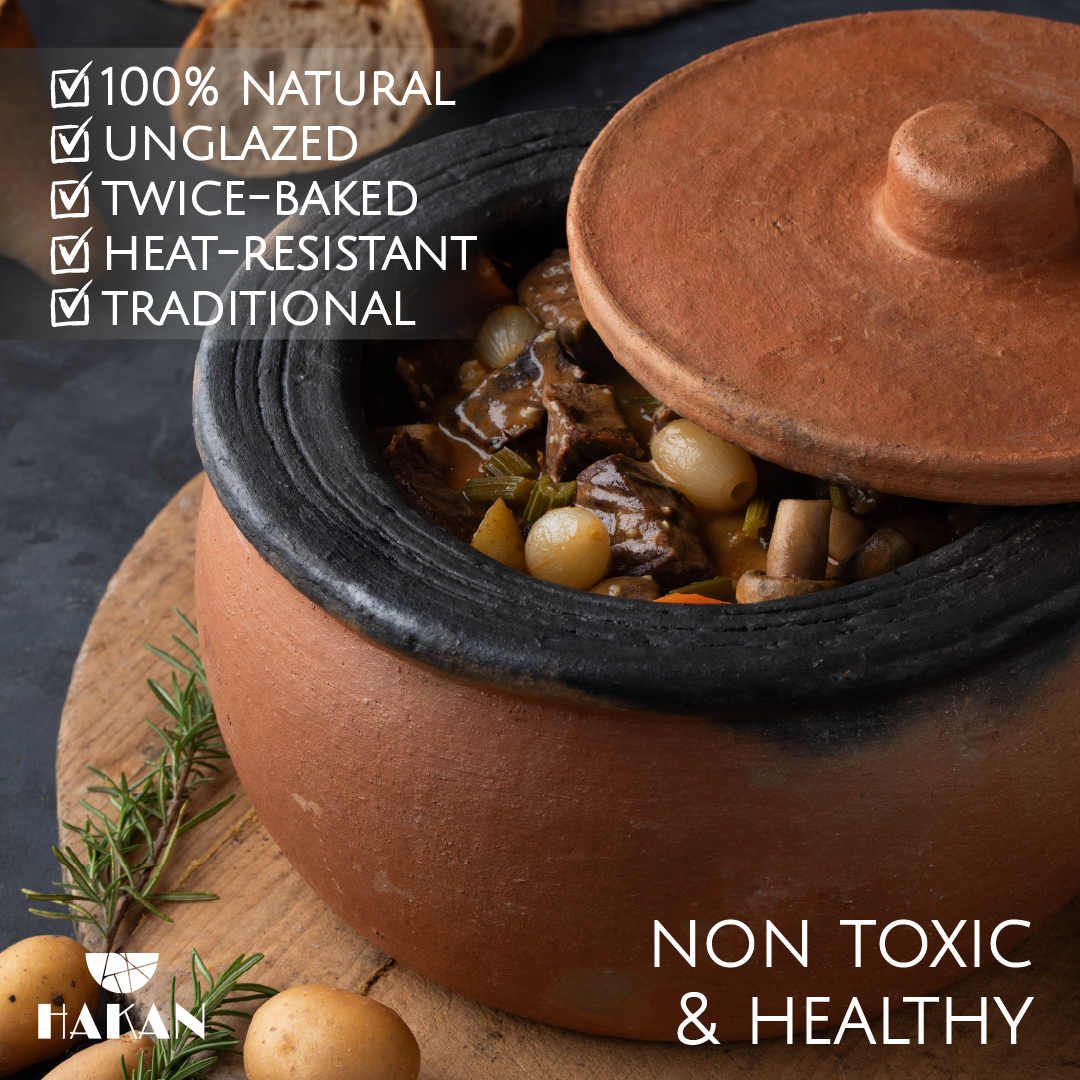 Jumbo Lidded Clay Cooking Pot