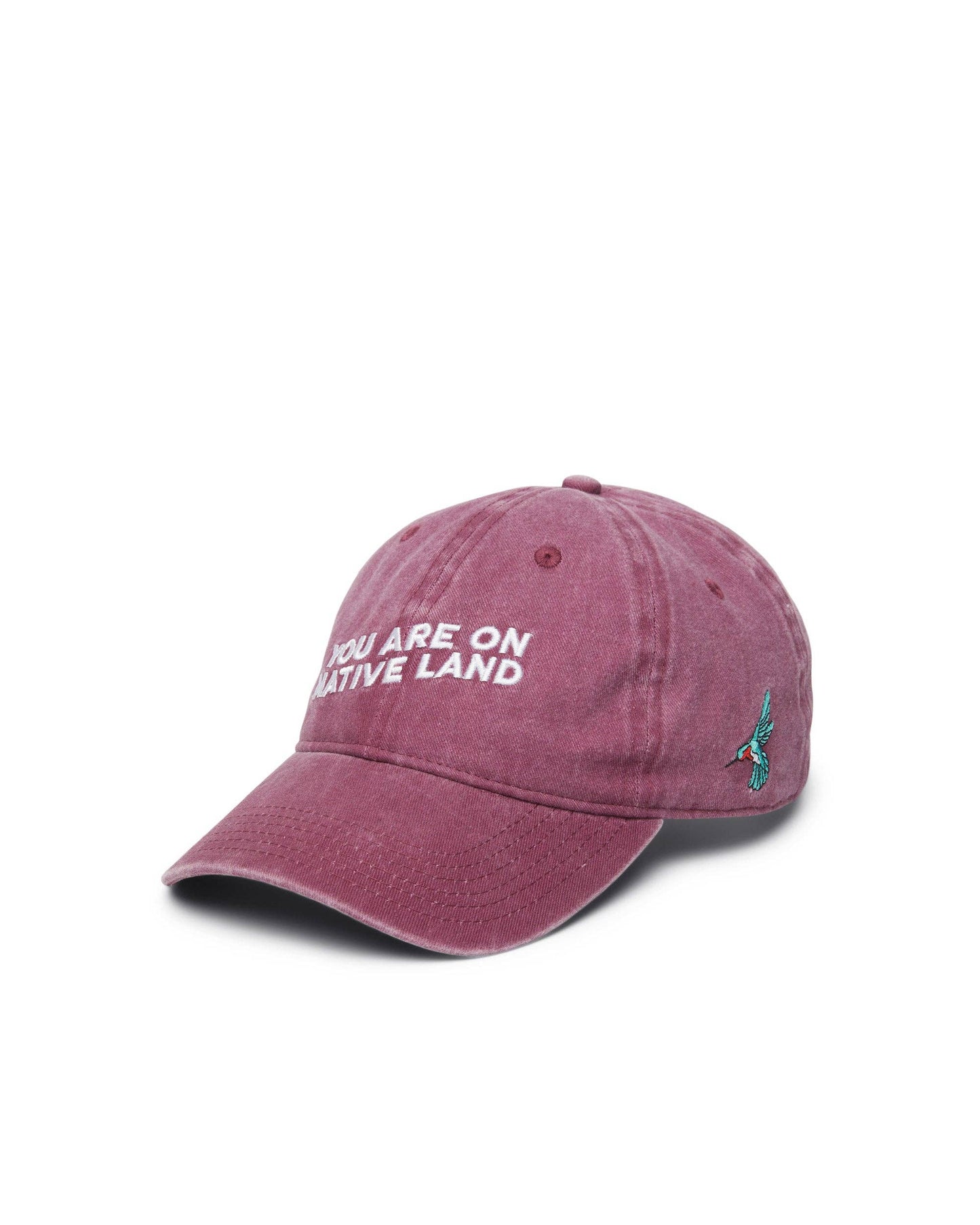'You Are On Native Land' Dad Cap: Maroon