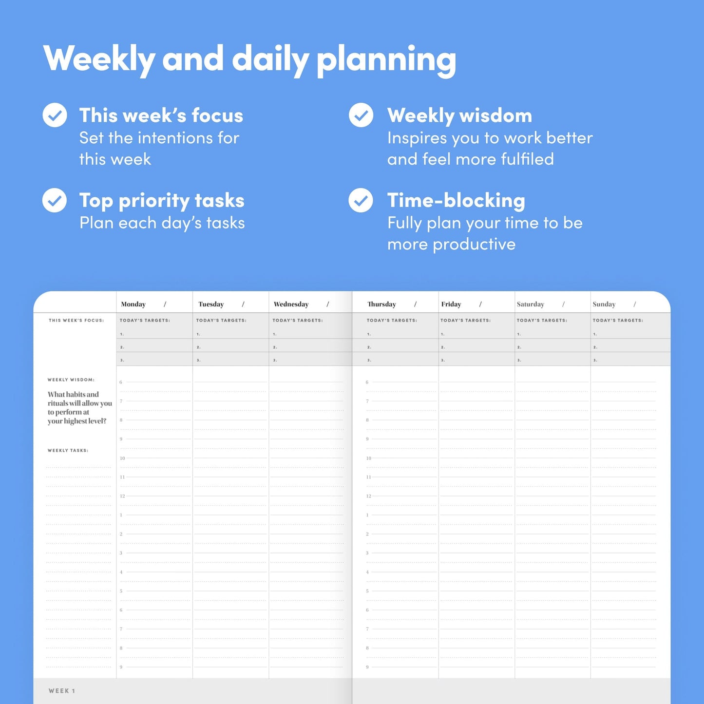 Best Self Co. Undated 6-Month Planner