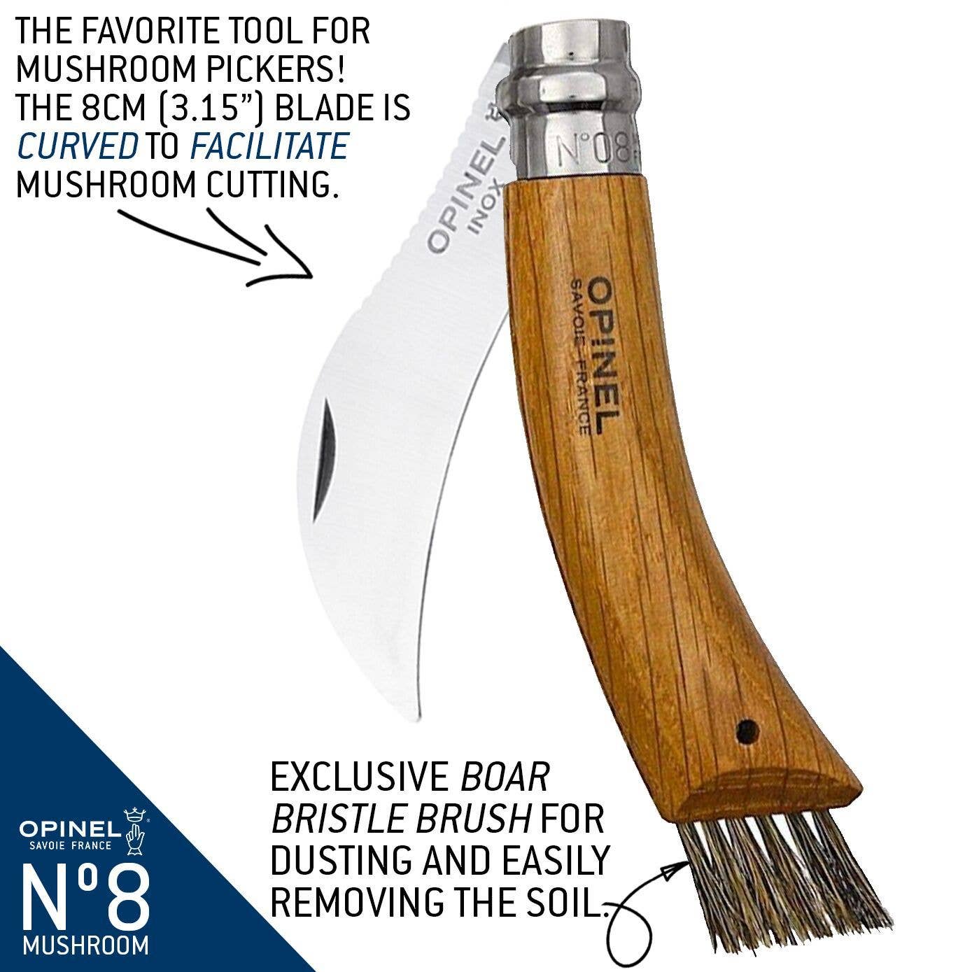 Mushroom Knife + Sheath | No.08 by Opinel