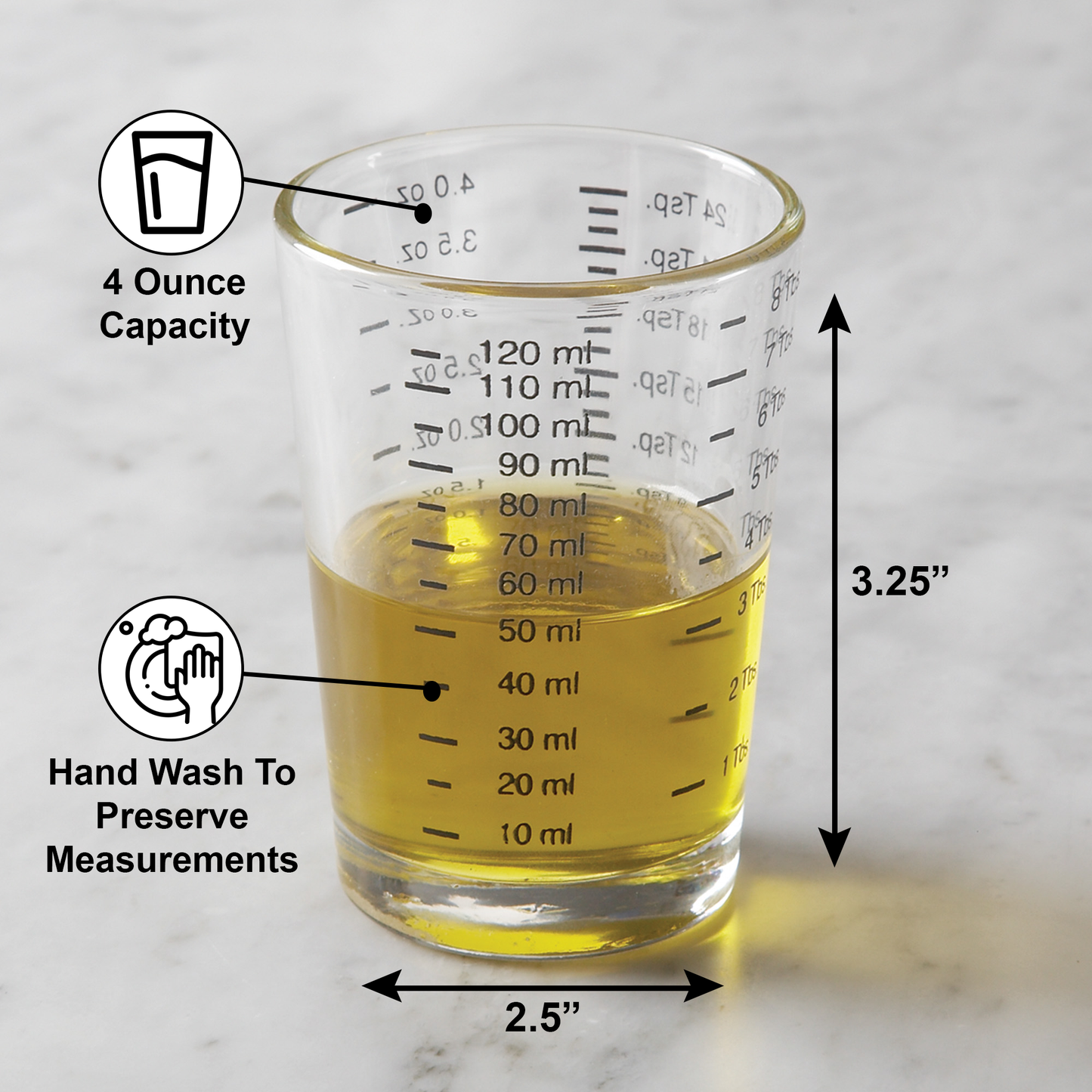 Mini Measuring Glass | 4 oz.