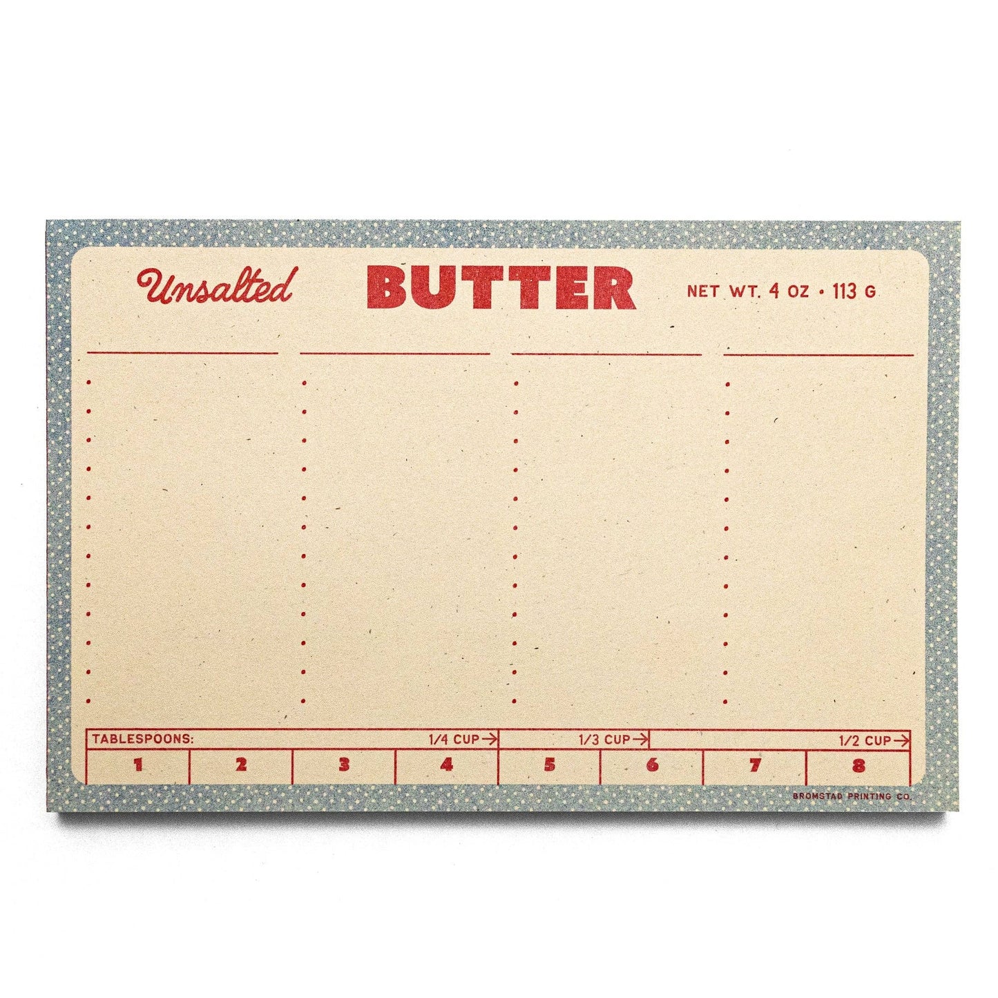 Butter Risograph Notepad