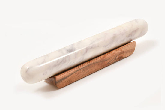 Verve Culture - Marble Rolling Pin w/ Wood Base