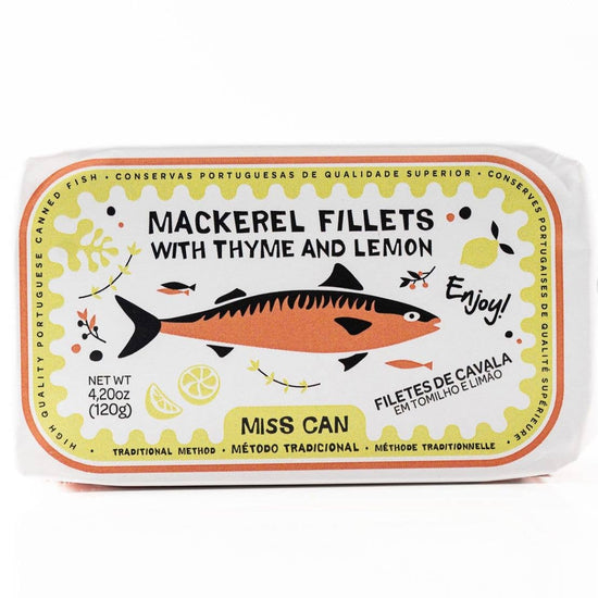 Mackerel Fillets in Thyme + Olive Oil by Miss Can