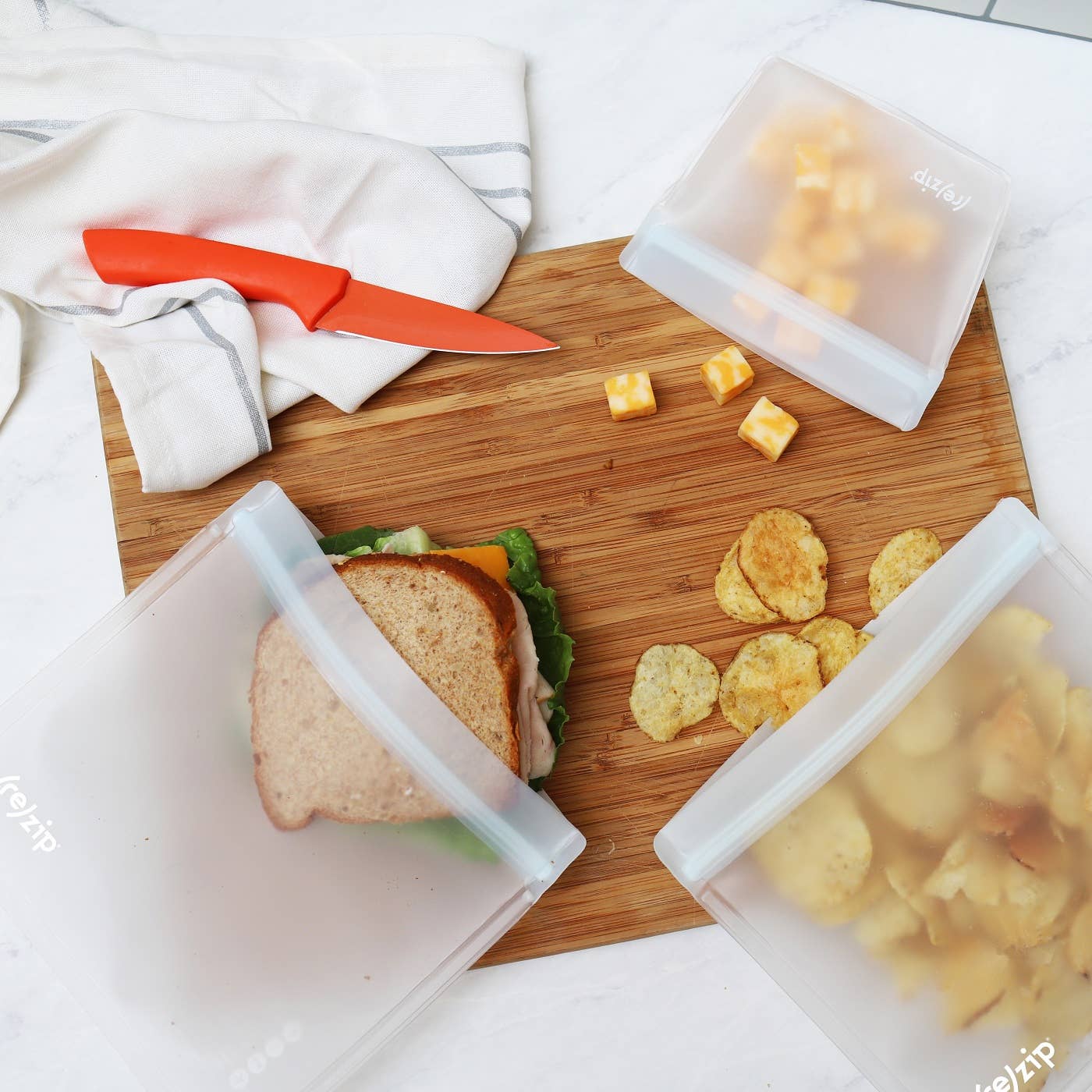Reusable Flat Sandwich Bags | 2 Pack