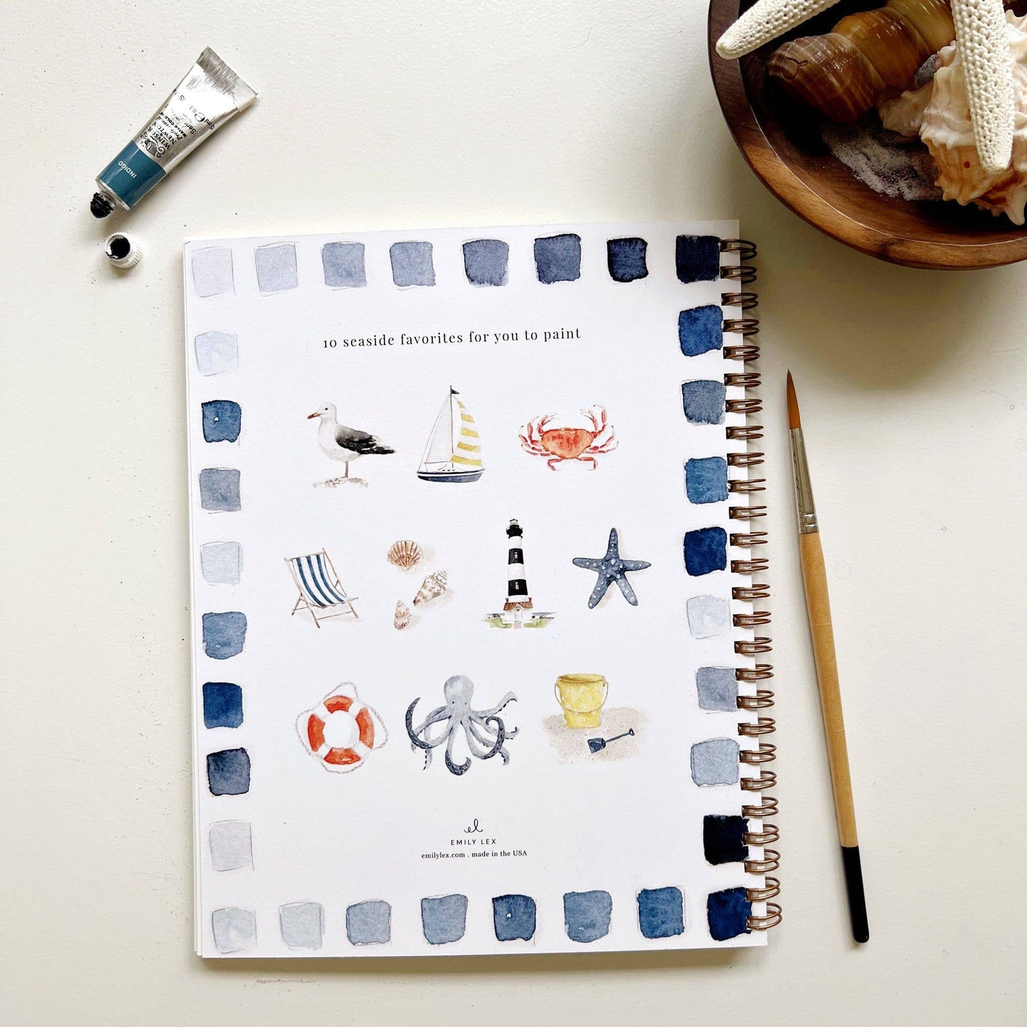 Emily Lex Studio - Watercolor Workbook: Seaside