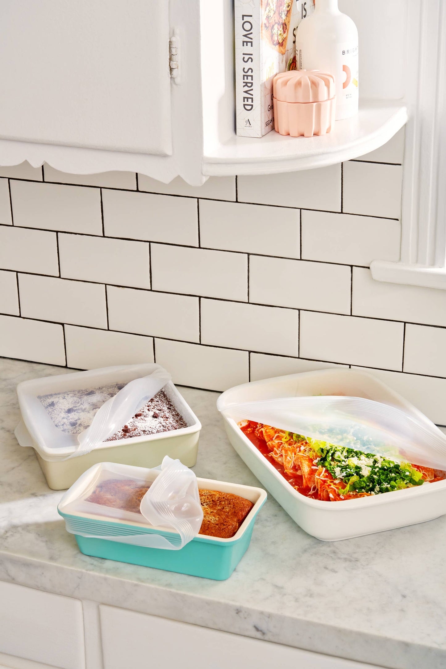 Reusable Silicone Stretch Casserole Baking Lid