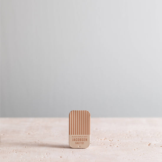 Infused Black Garlic Sea Salt Slide Tin by Jacobsen Salt Co.