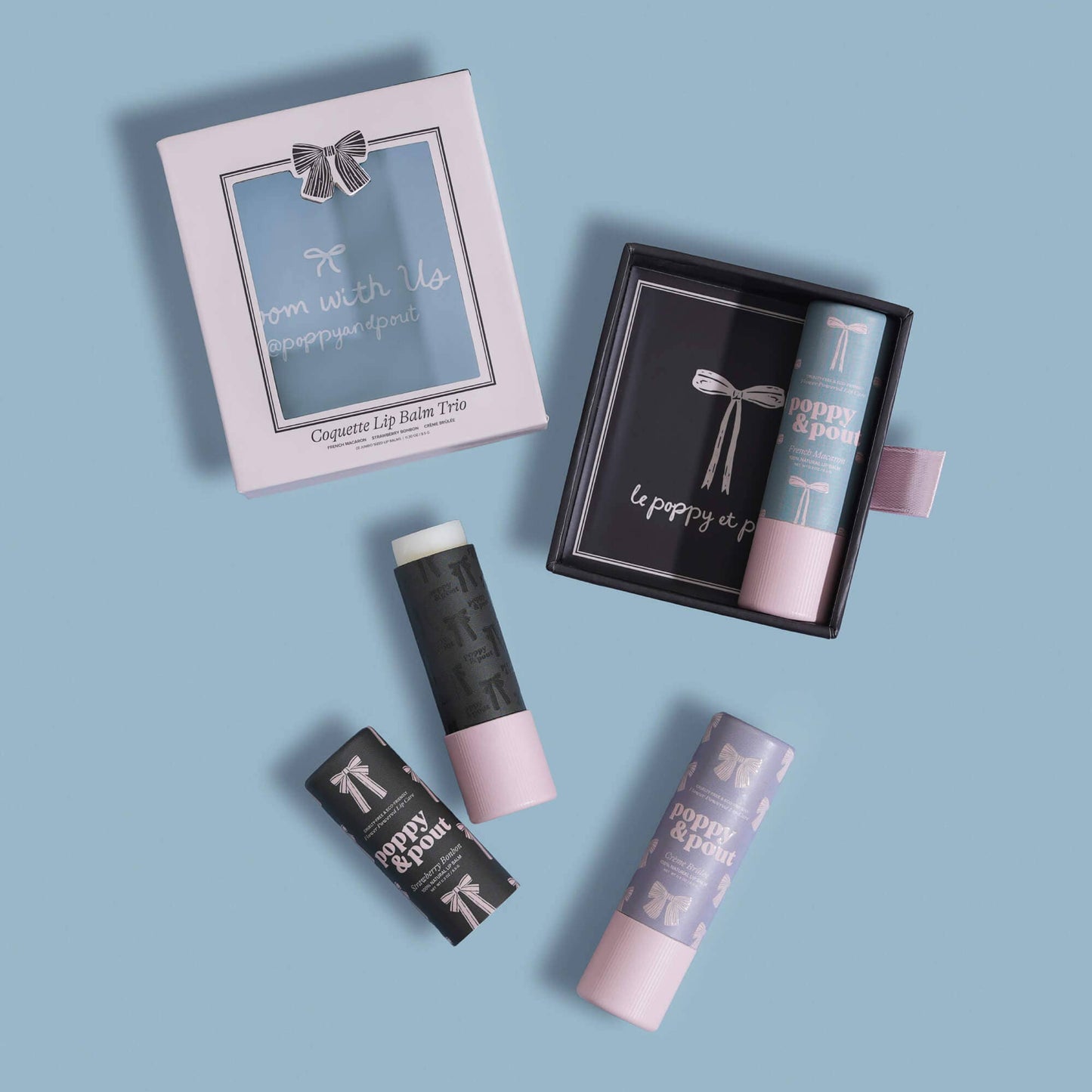 Poppy & Pout Lip Balm Trio