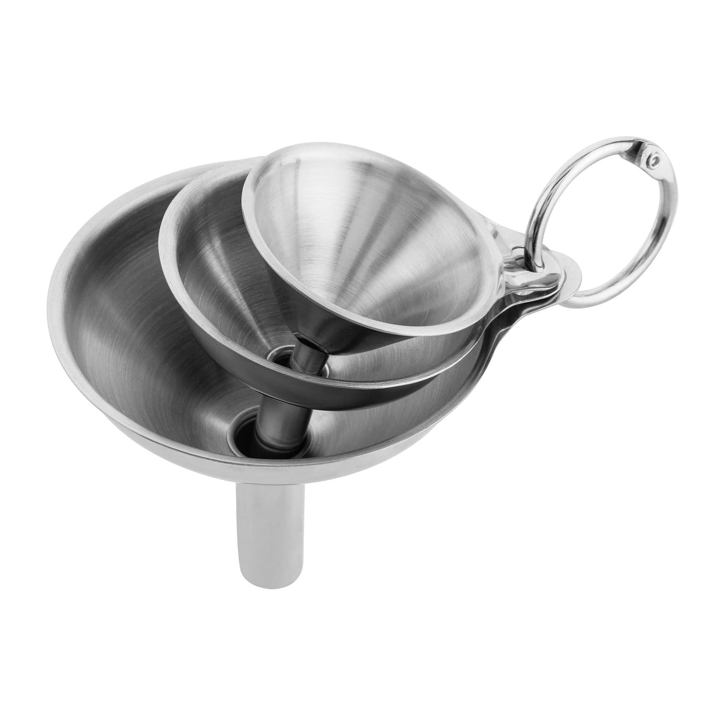 Stainless Steel Funnel | Set of 3