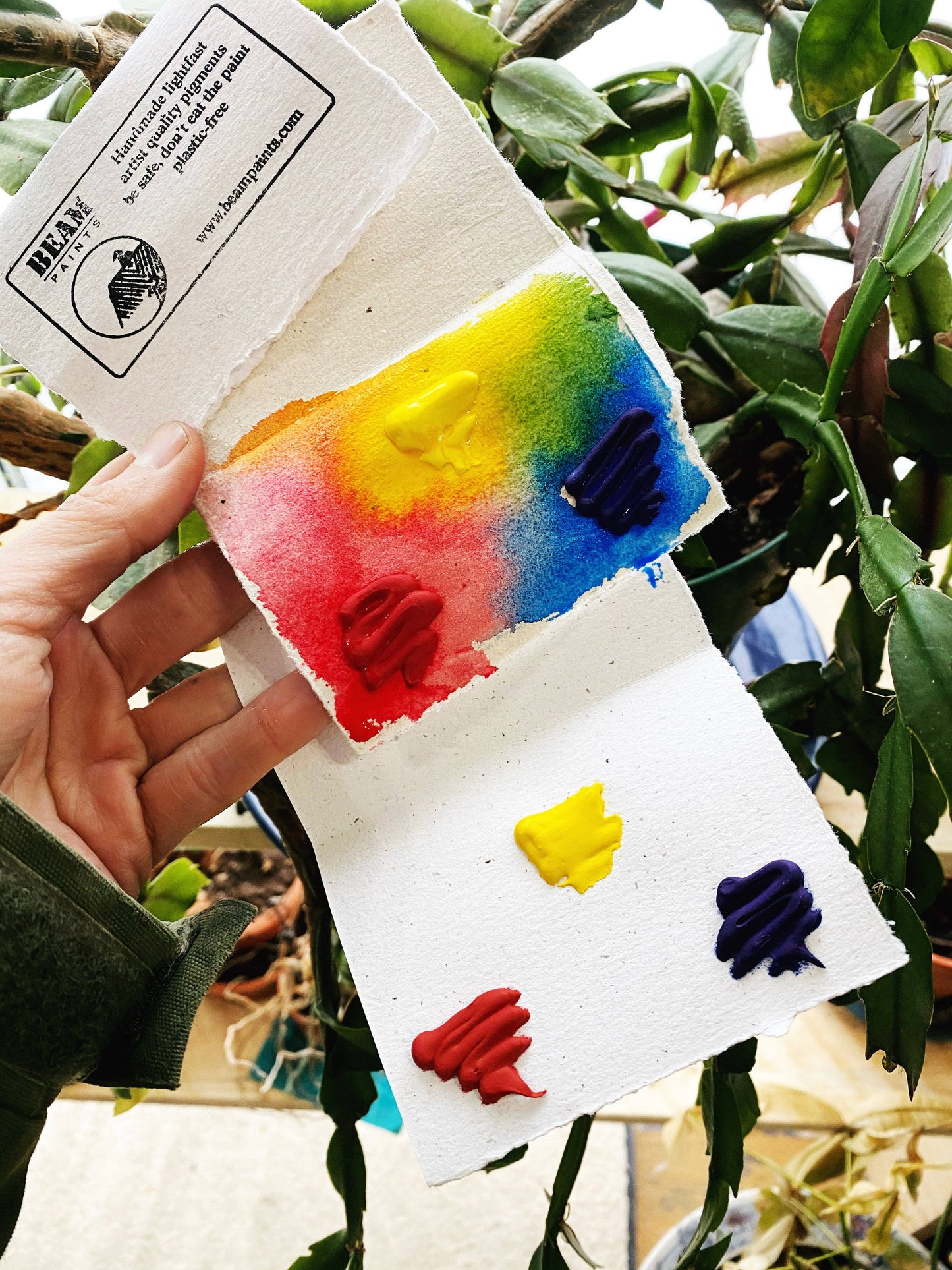 Beam Paints Travel Card: Mixing Trio + Gold