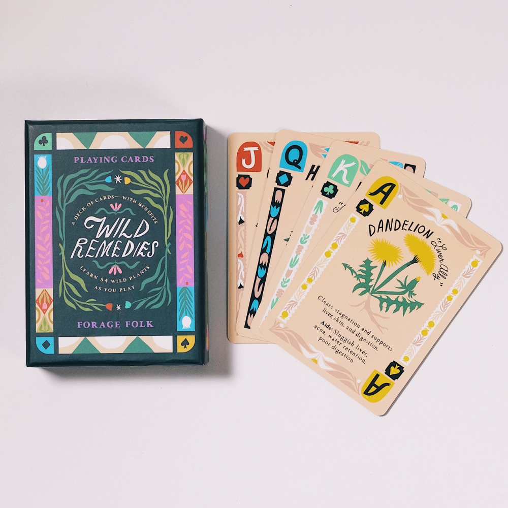 Wild Remedies Herbal Playing Cards by Forage Folk