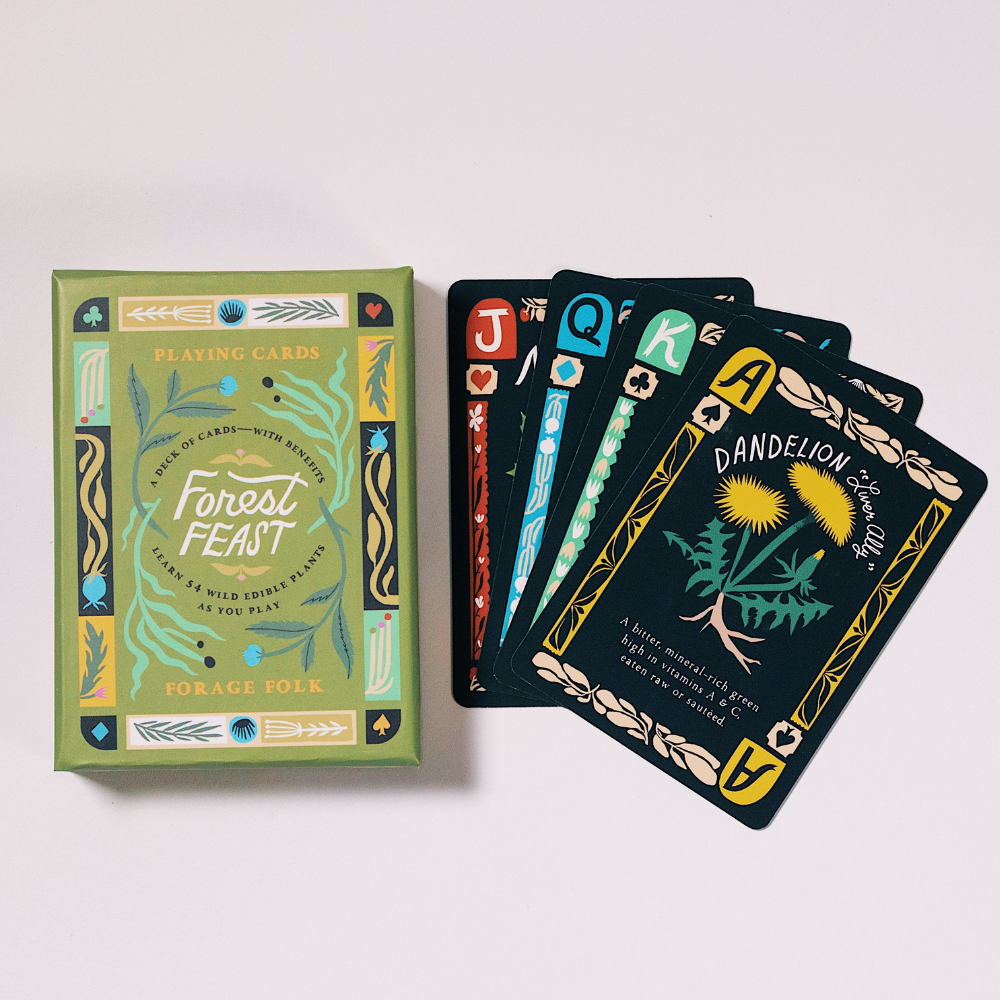 Forest Feast Edible Plant Card Deck by Forage Folk
