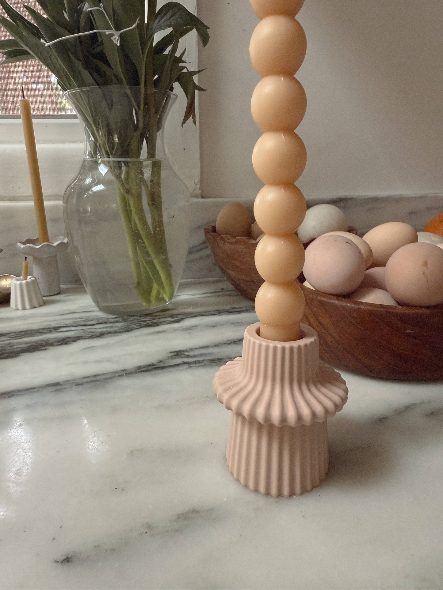 Fluted Taper Candle Holders