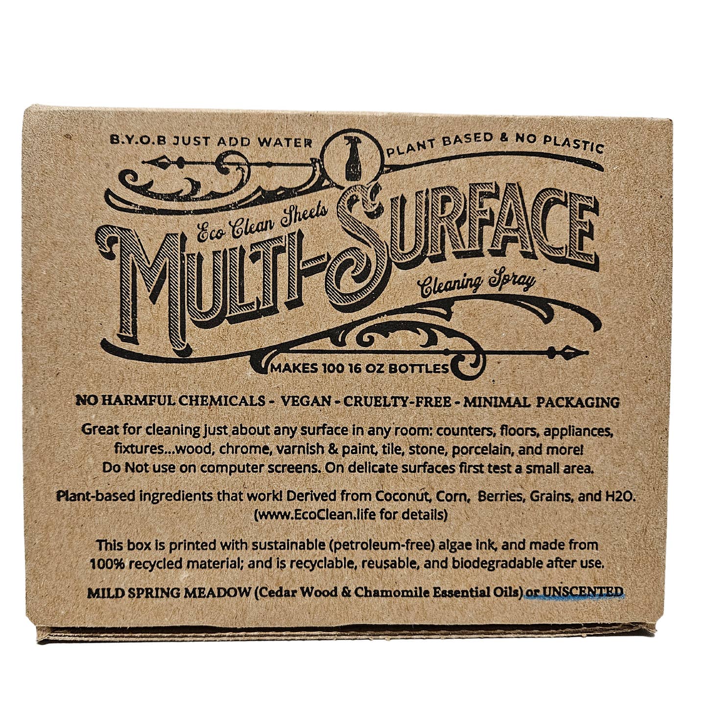 Multi Surface Cleaner Sheets| Unscented | 100 Count