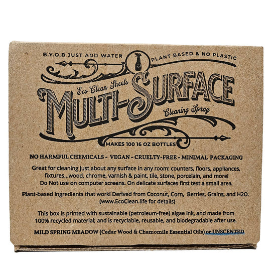 Multi Surface Cleaner Sheets| Unscented | 100 Count