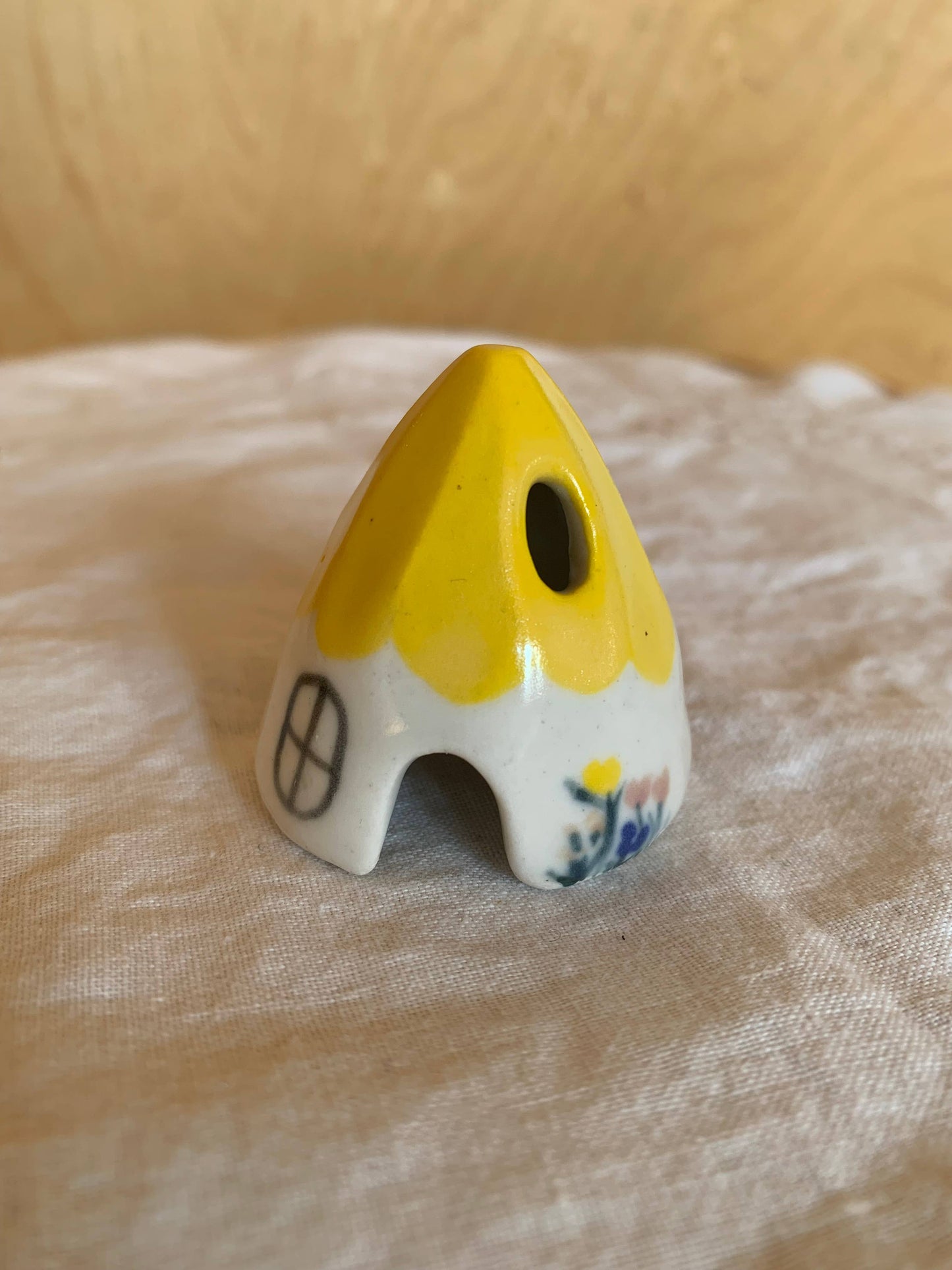 Ceramic Mouse House Cone Incense Burner