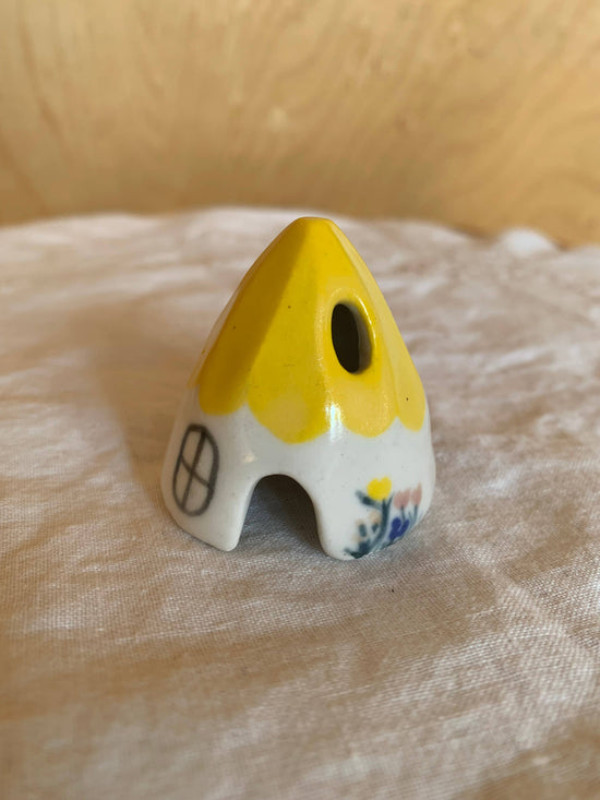 Ceramic Mouse House Cone Incense Burner