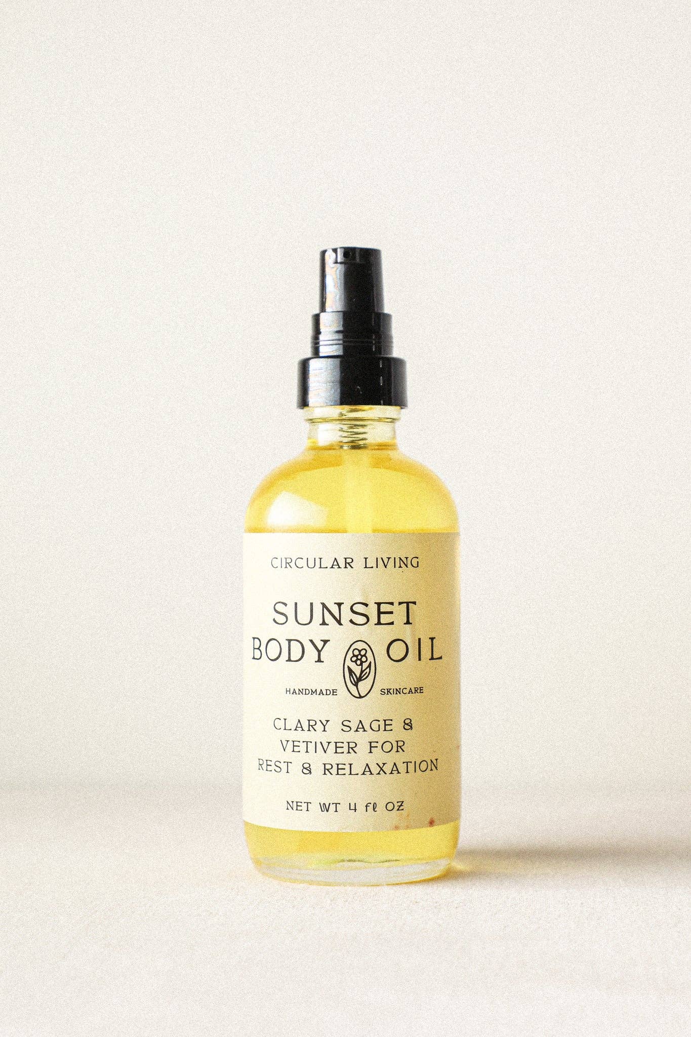 Sunset Body Oil | Clary Sage & Vetiver | 4oz