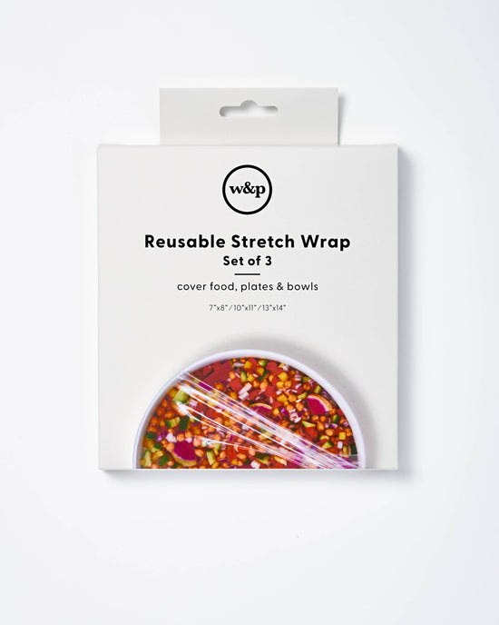 Reusable Silicone Stretch Wrap - Set of 3 Asst.