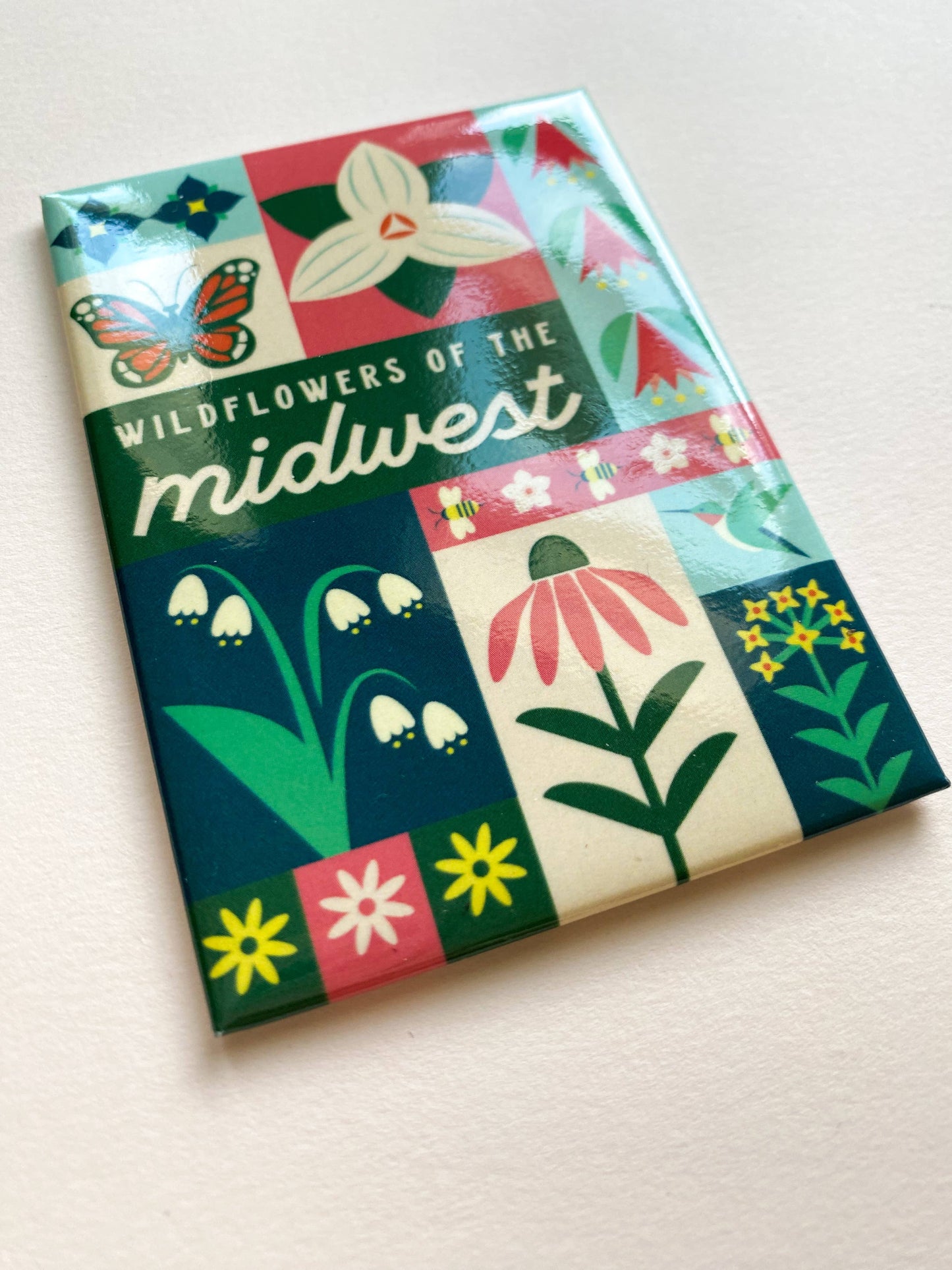 Midwest Wildflowers Hard Magnet
