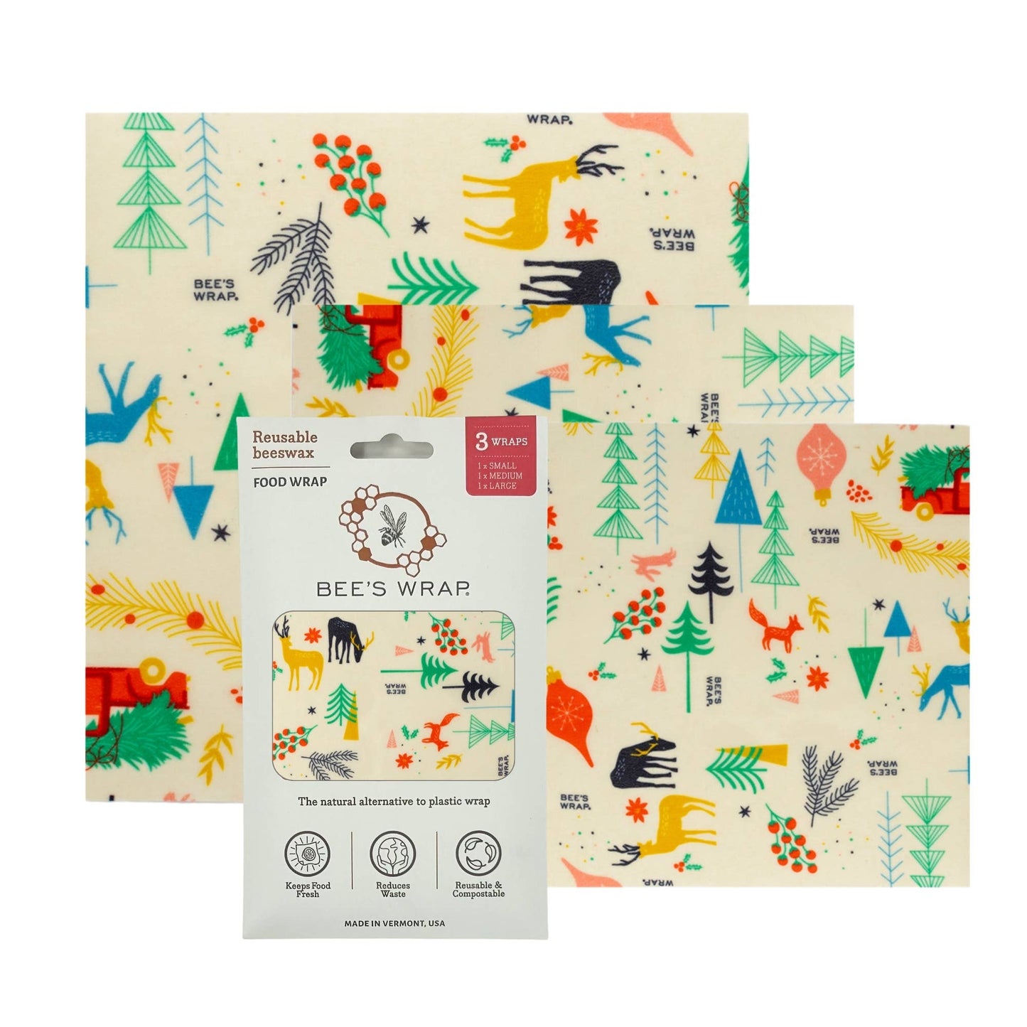 Bee's Wrap - Food Wraps | Assorted 3ct