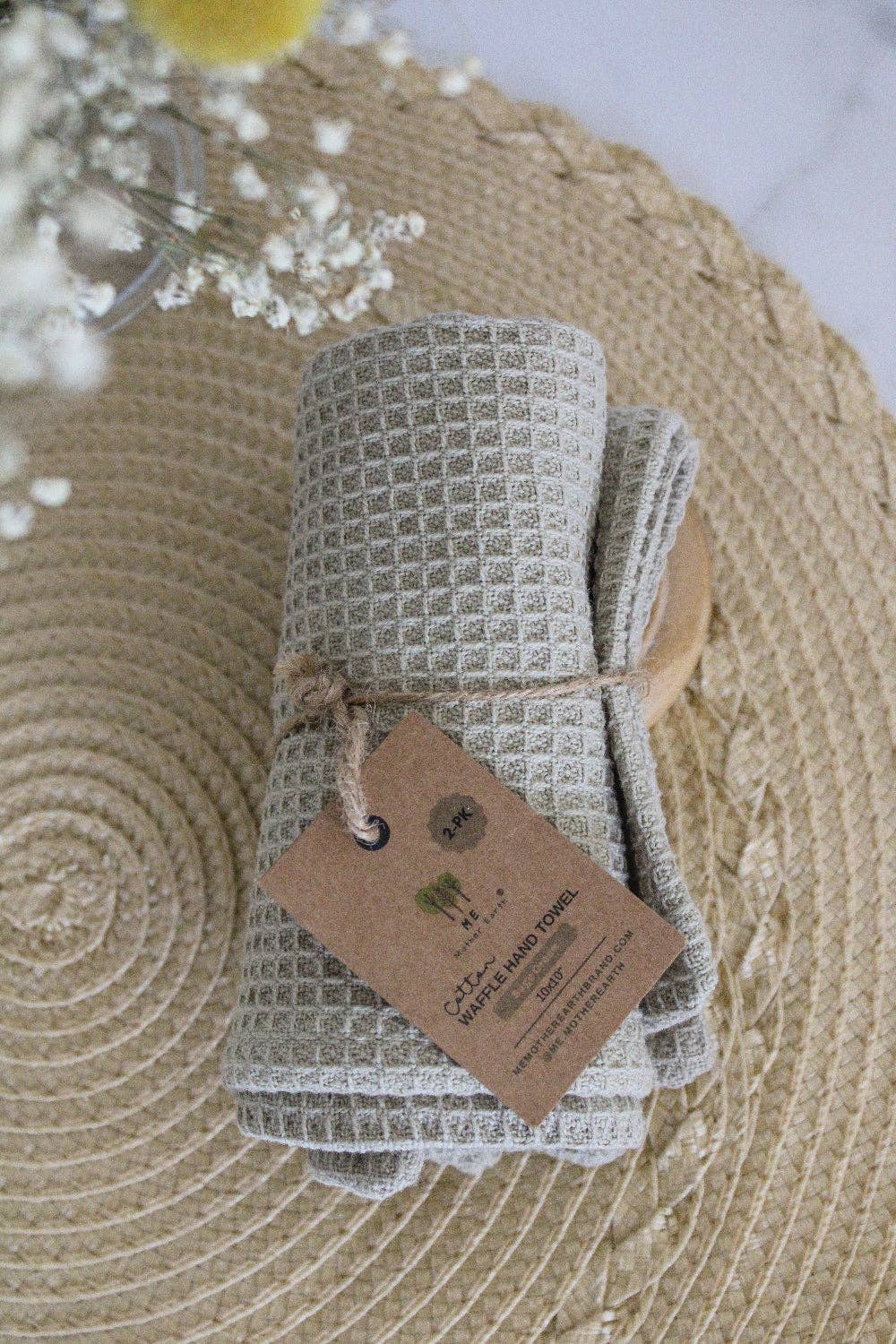 Cotton Waffle Hand Towels