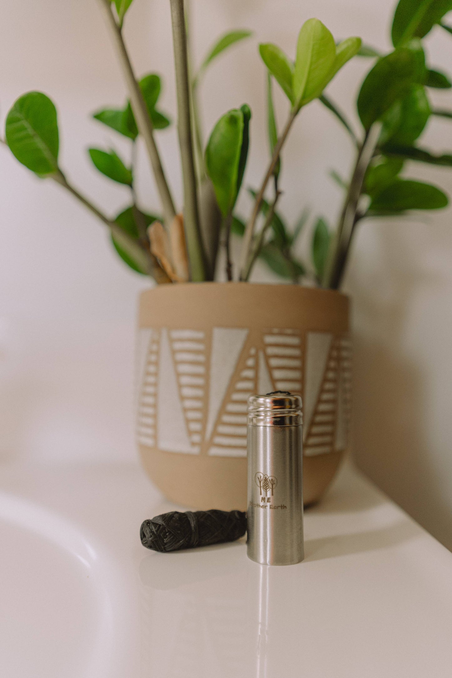 Me Mother Earth - Charcoal Dental Floss with Stainless Steel Container