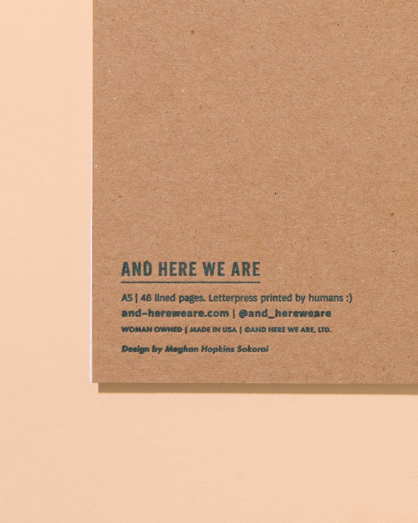 Letterpress A5 Spiral Notebook