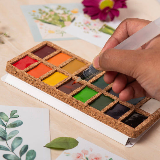 Cork Watercolor Palette