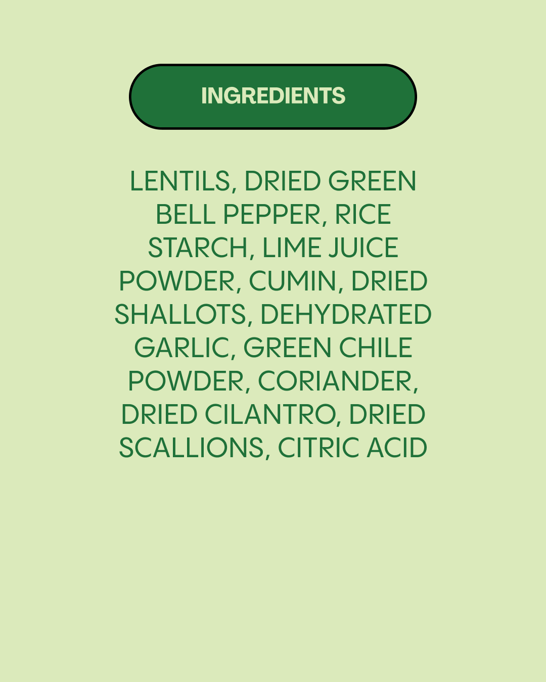 Instant Lentils Cilantro Lime Chile