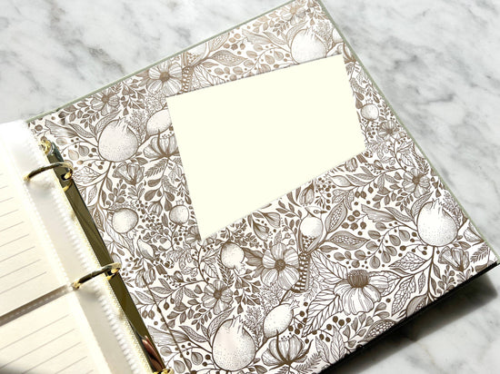 Sage Recipe Binder Set