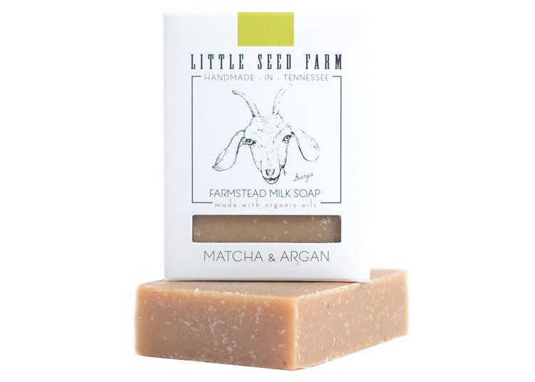 Grassfed Goat's Milk Bar Soap | Matcha + Argan