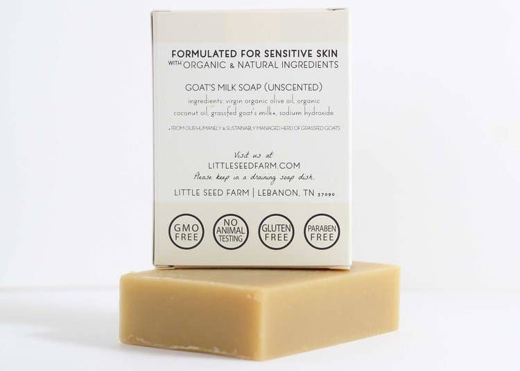 Grassfed Goat's Milk Bar Soap | Unscented