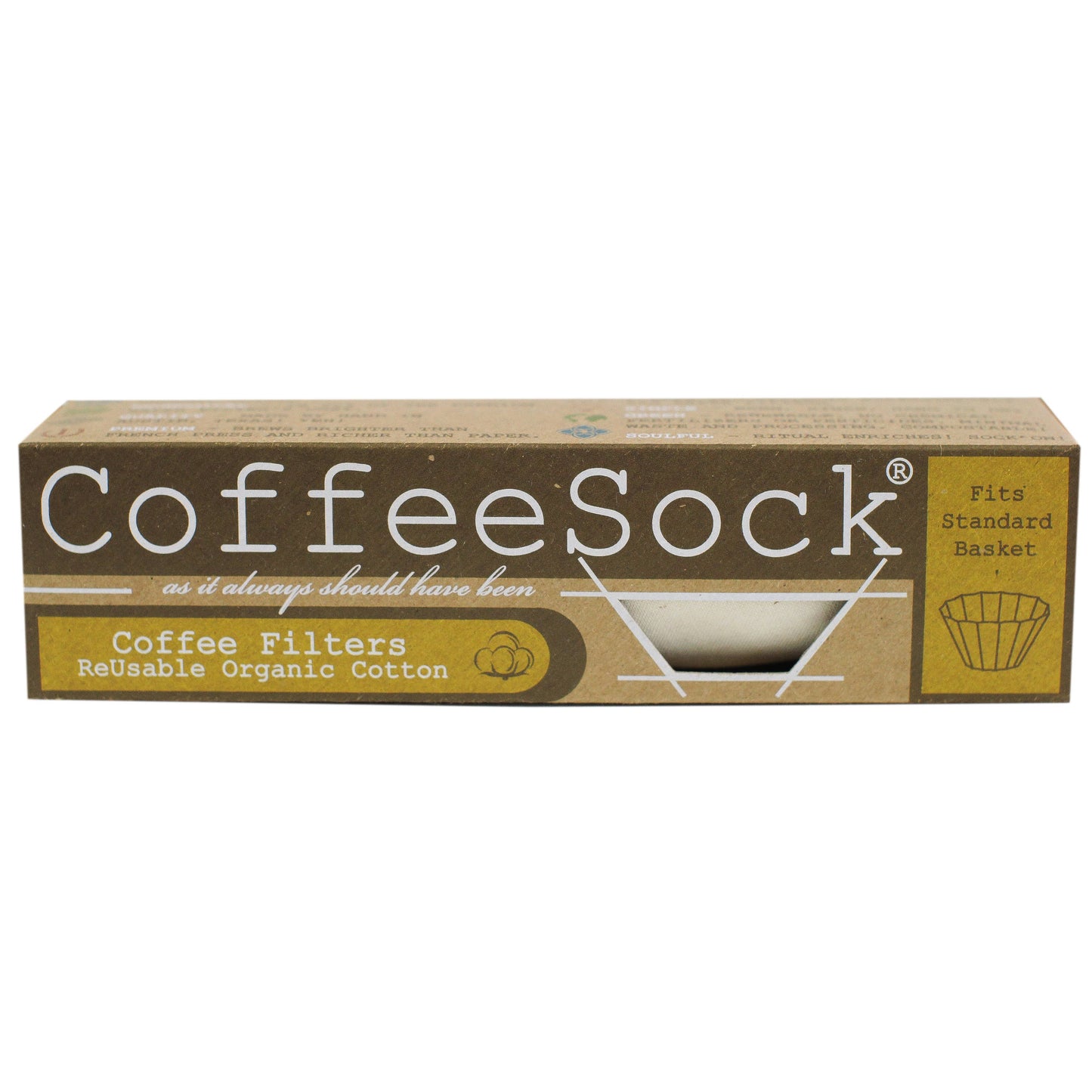 Reusable Organic Cotton Filters | Basket 6-12 Cup