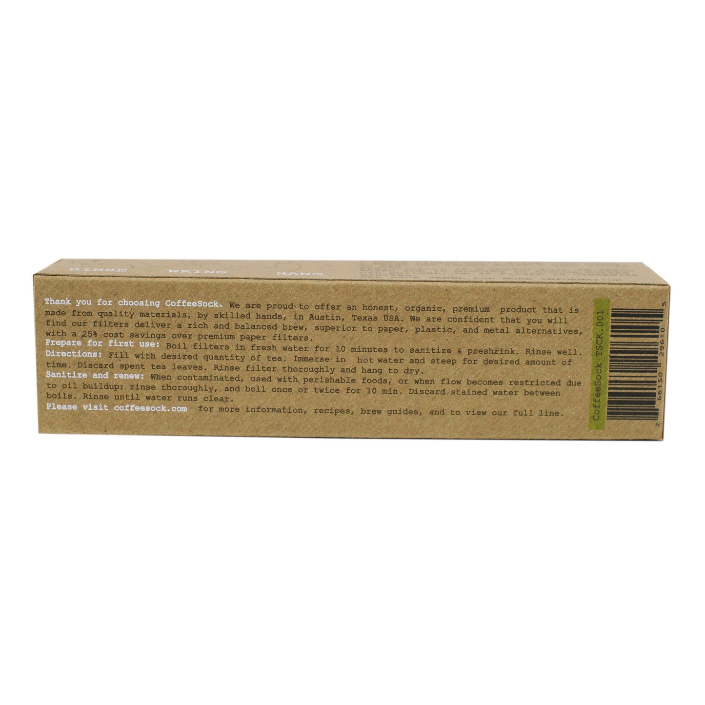 Reusable Organic Cotton Filter | Tea Bags