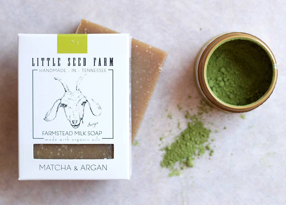 Grassfed Goat's Milk Bar Soap | Matcha + Argan