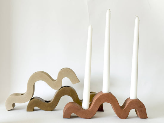 Wavy Candlestick Holder