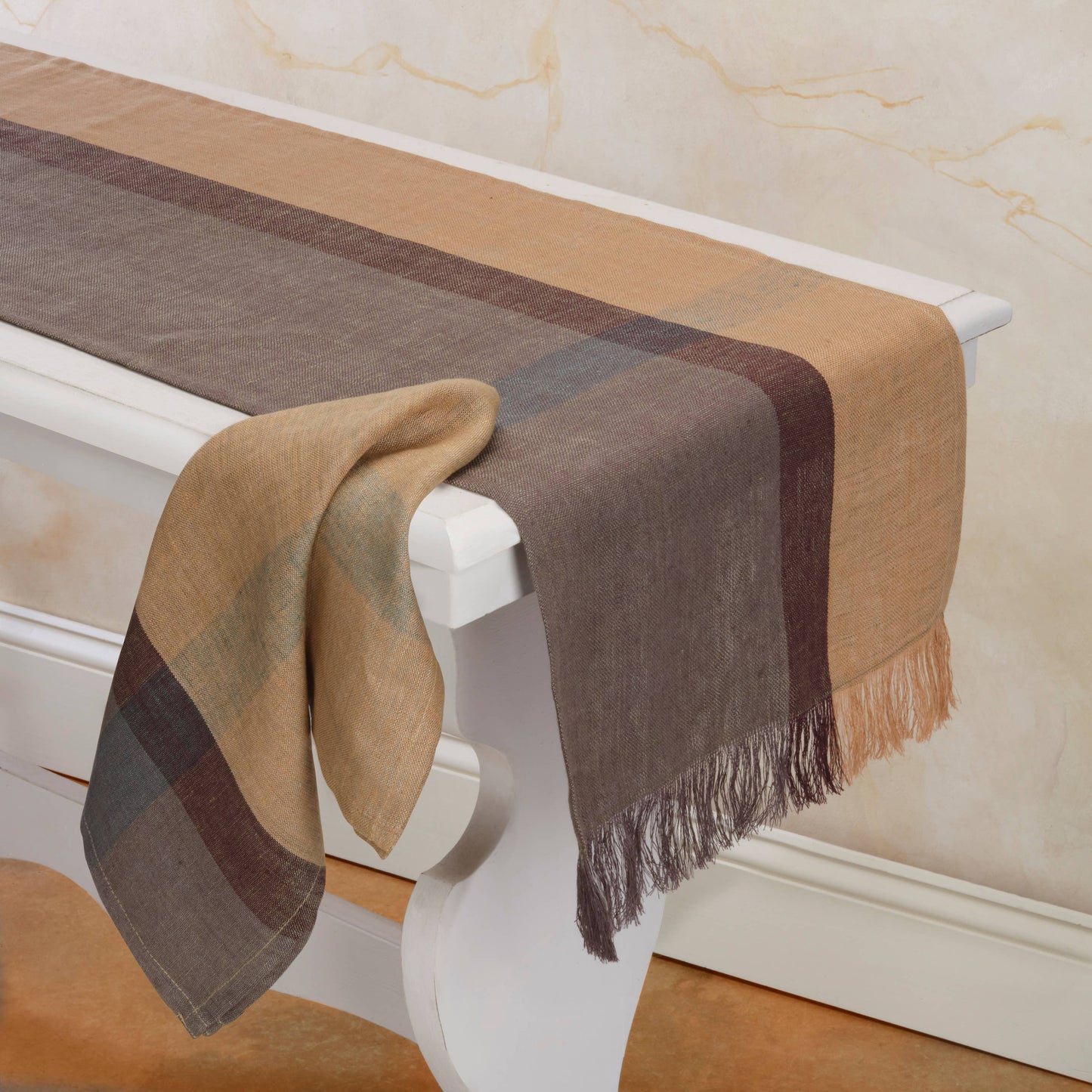 Fair Trade Handwoven Linen Runner