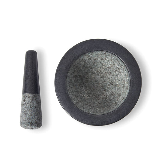 Black Granite Mortar and Pestle