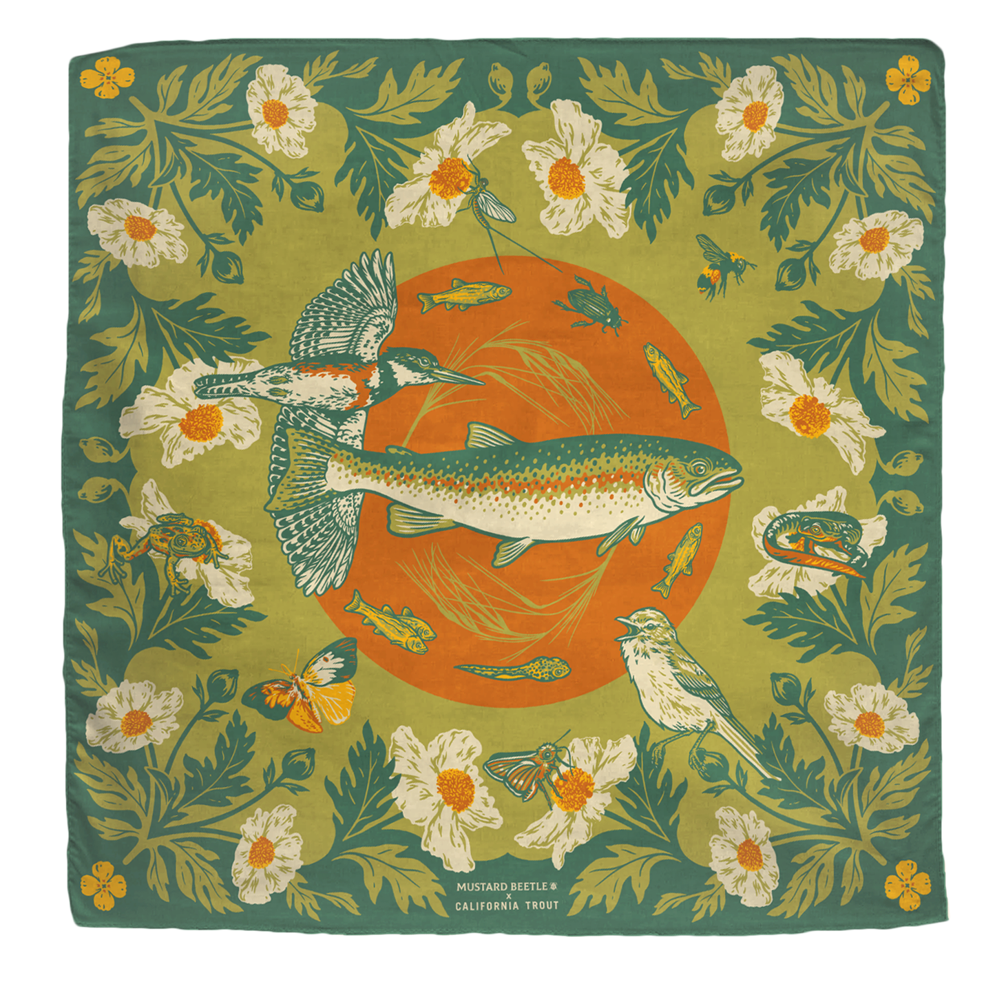 Organic Fair Trade Bandana by Mustard Beetle
