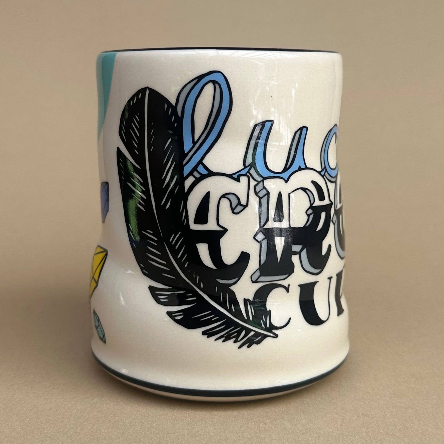 Crow Cup Ceramic Mug/Cup XLarge by The Bowl Maker