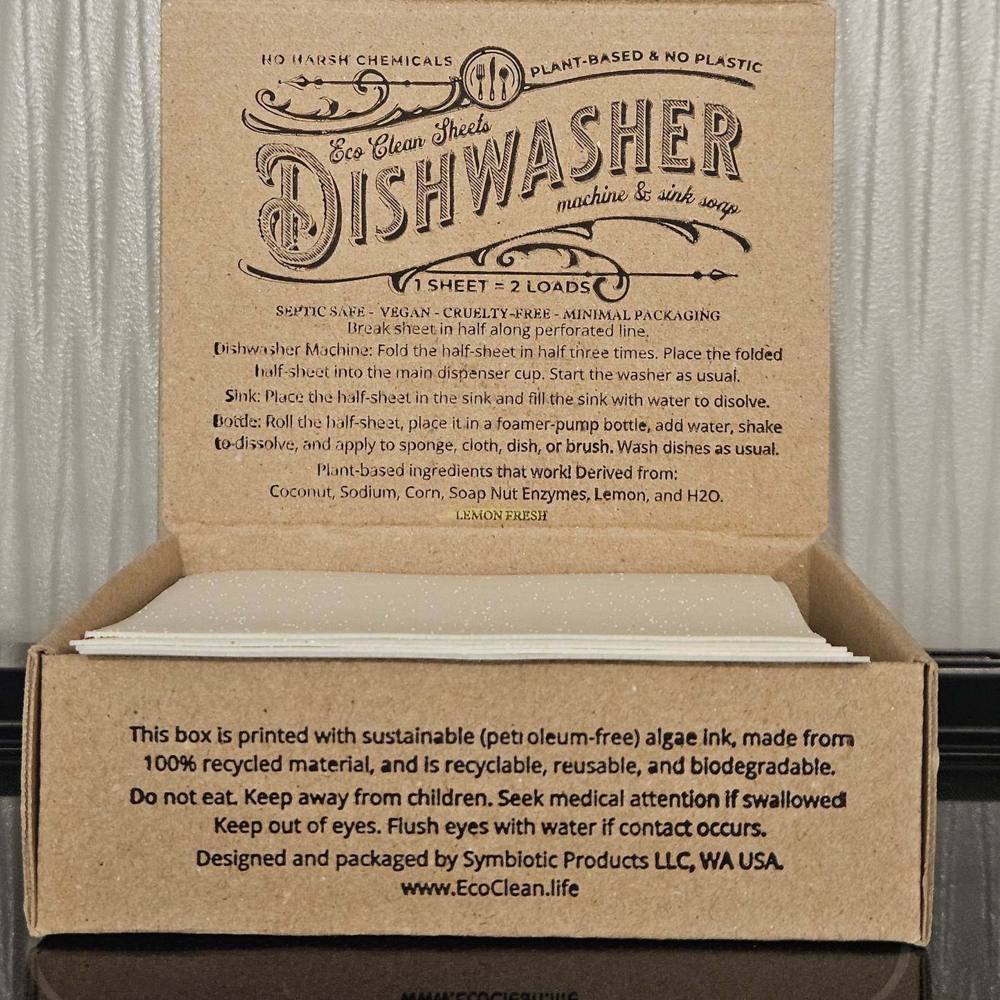 Dishwasher Sheets | 100 Load Box