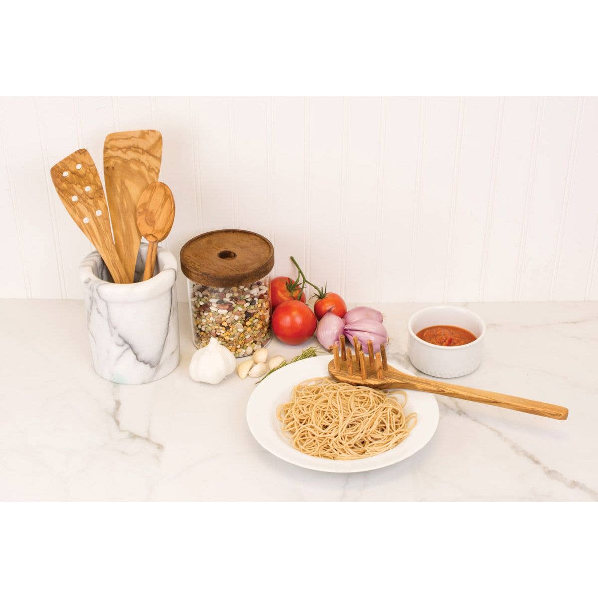 Italian Olive Wood Spaghetti Tool