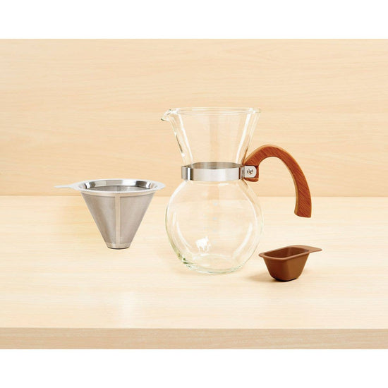 Pour-Over Coffee Maker With Bamboo Handle