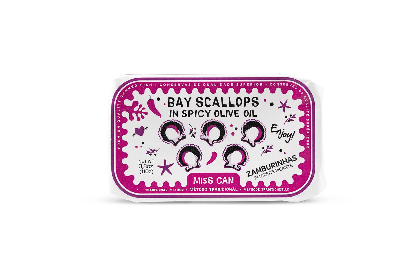 Bay Scallops in Spicy Olive Oil by Miss Can